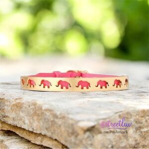 🥳 3/$26 Stella & Dot Elephant Buckle Bracelet – Pink